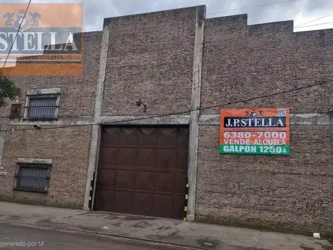 Galpón Industrial 1250 m² Baños, Vestuarios y Oficinas - 9 De Abril