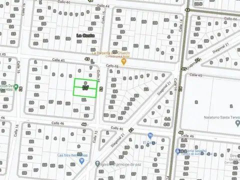 Terreno en Venta 42  mts Fondo