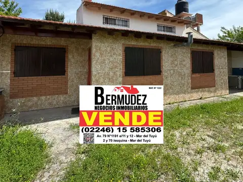 Venta En Block 2 Chalet 3 Ambientes En Amplio Lote Calle 5 Entre 59 Y 60 De Mar Del Tuyu