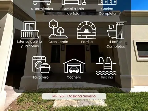 Exc Casa Alq Amob 4 Dor Qcho/gge/pileta Prado Eco Village