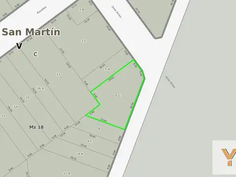 Terreno en Venta de 694,0 m2