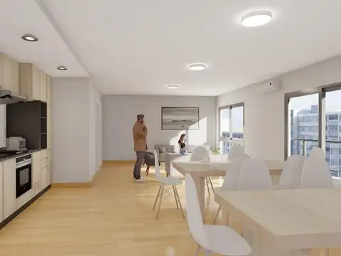 Departamento 2 ambientes con 1 baño