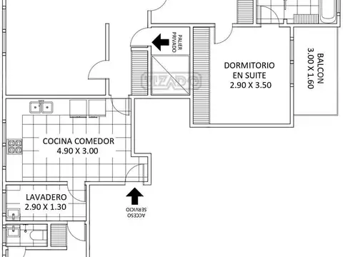 Departamento en Venta de 4 ambientes