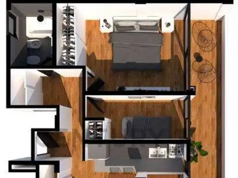 Departamento en venta de 2 dormitorios con cochera, La Plata.