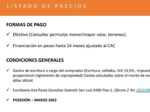 Departamento 2 ambientes con 2 baños