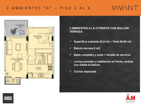 Departamento en Venta en Mar del Plata, USD 123.900