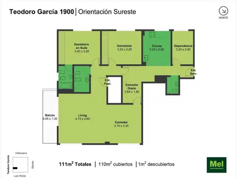Departamento en Venta de 3 ambientes