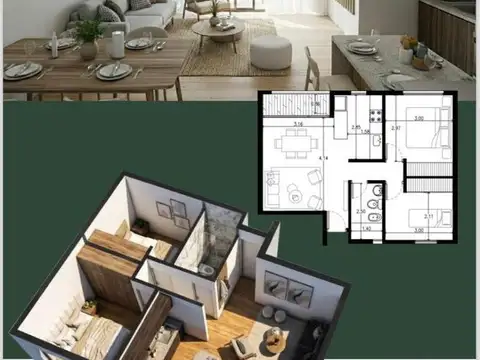 Departamento en Venta al Suroeste