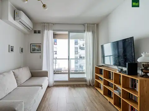 3 ambientes con balcón con parrilla en Caballito