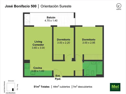 Jose Bonifacio 500, Piso 3