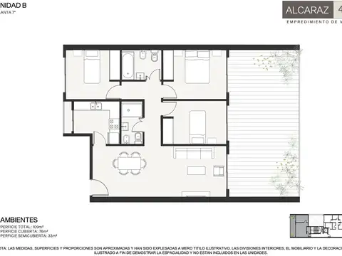 Departamento en Venta de 4 ambientes