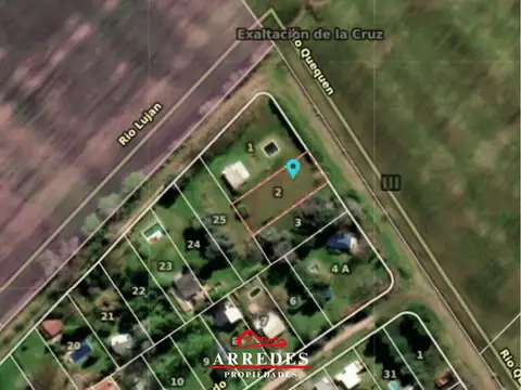 Terreno en Venta 53,18  mts Fondo