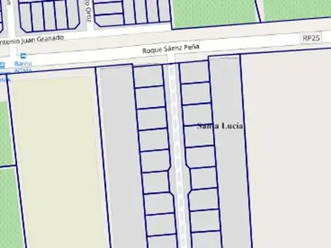 Terreno de 450 m2. B° Privado. Santa Lucia