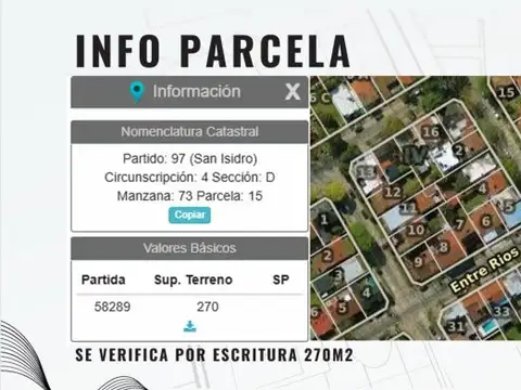Terreno en Venta en Martinez Santa Fe / Fleming, USD 160.000