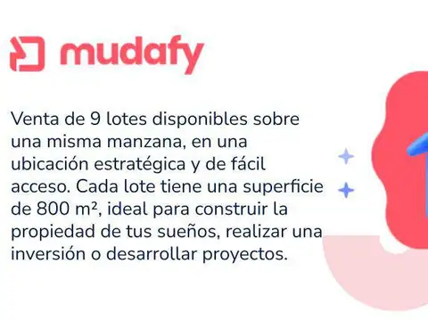 Terreno en Venta 35  mts Fondo