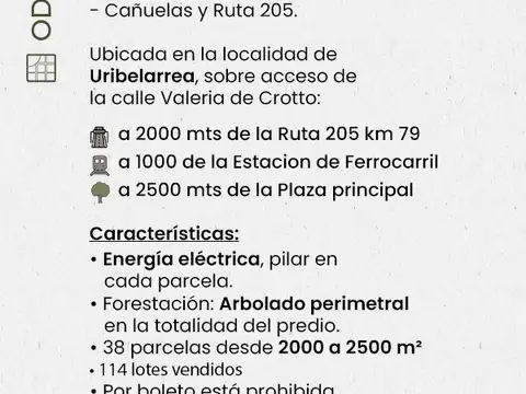 Terreno en Venta 50  mts Fondo
