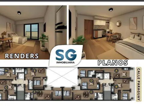 Departamento en Venta de 1 dormitorio