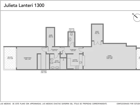 Departamento en Venta de 2 ambientes