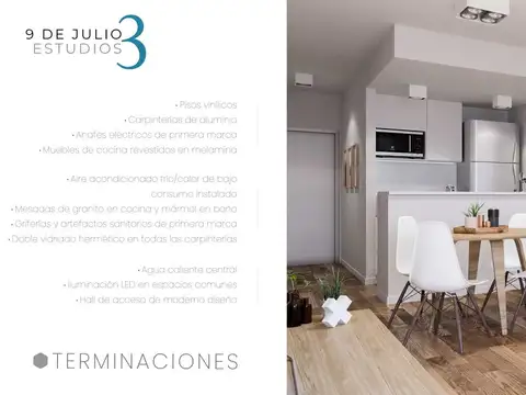 Departamento 2 ambientes con 1 baño