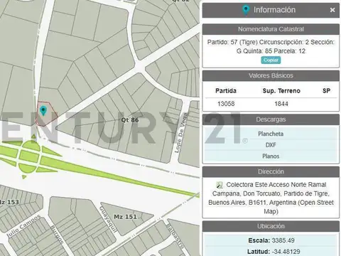 Terreno en Alquiler en Tigre Centro, USD 3.900