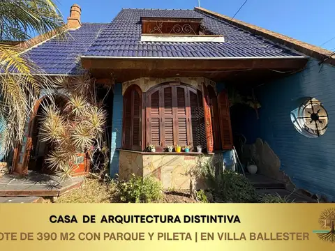 Casa con parque y piscina /Villa Ballester