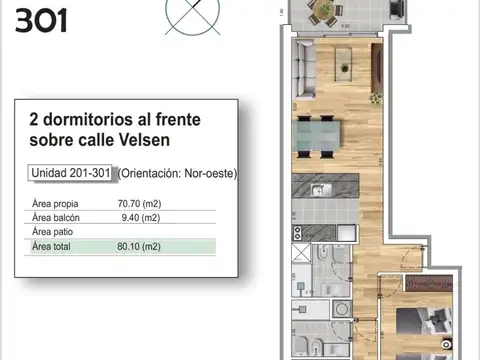 Departamento en Venta en Malvin, USD 269.000