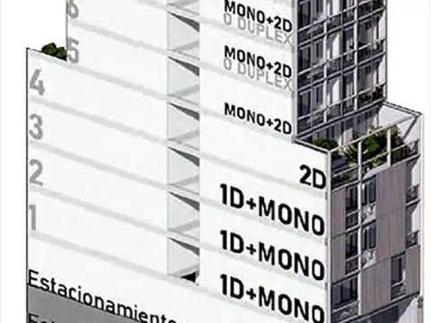 Departamento en Venta de 1 dormitorio