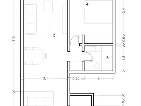 Departamento en Venta en Santiago del Estero, USD 88.425