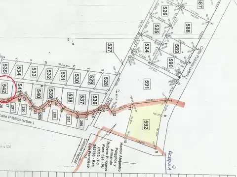 Terreno 5800mts2 en San Francisco del Monte de Oro, fondo al Arroyo Las Palmas