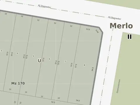 Terreno en venta en Merlo se acepta permuta
