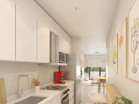Departamento Monoambiente con 1 baño