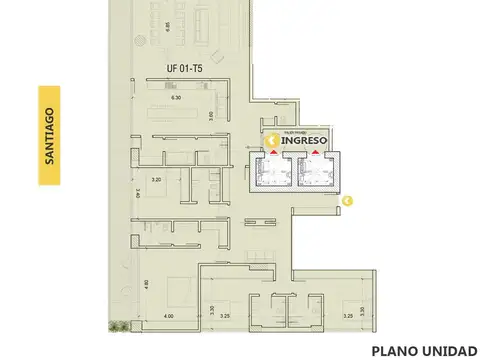 Venta - Torre Pininfarina - Departamento 4 dormitorios y balcón terraza al río - Pichincha, Rosario.