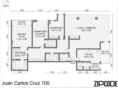 Departamento en Venta de 3 dormitorios