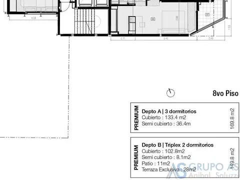Departamento en Venta con 1 cocheras