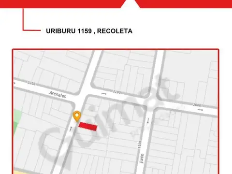Terreno en Venta en Recoleta, USD 1.150.000