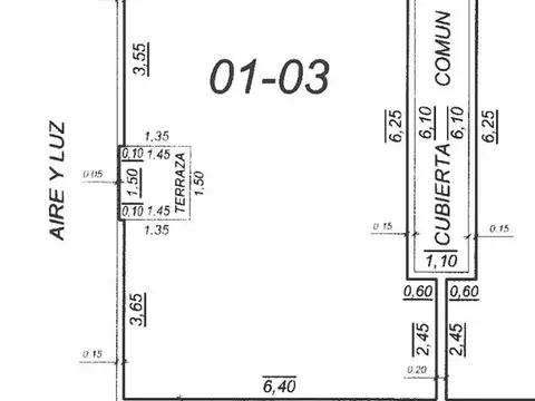 Departamento 2 ambientes con 1 baño