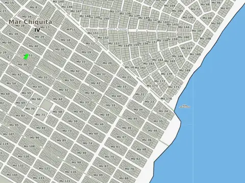 Lote en venta 10 x 30 Santa Clara del Mar