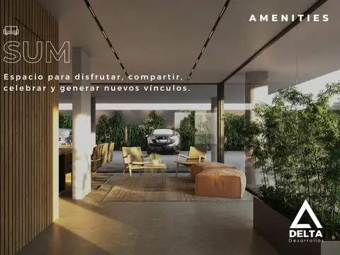 Departamento 3 ambientes con 2 baños