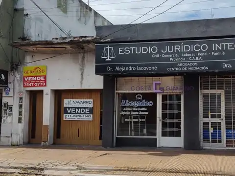 Venta en block de 4 unidades (2 locales al frente + 2 viviendas)