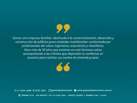 Departamento en Venta 1 año