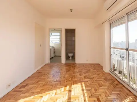 Departamento monoambiente con vista abierta piso alto
