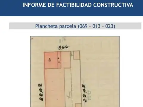 Terreno en Venta en Villa del Parque, USD 300.000