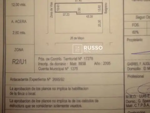 EXCELENTE TERRENO PARA DESARROLLO - SAN FERNANDO