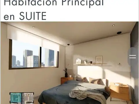 Departamento 3 ambientes con 1 baño