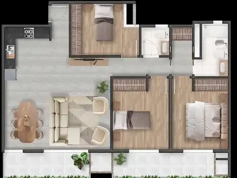 Departamento en Venta en Merlo, USD 173.400