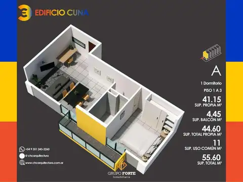 Departamento en Venta Apto profesional