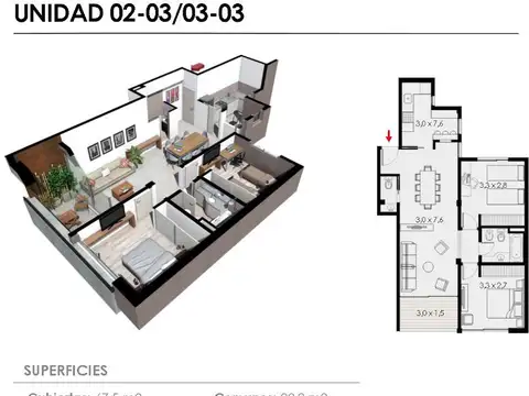 Departamento en Venta al Sur