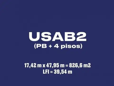 Terreno en Venta 47,95  mts Fondo