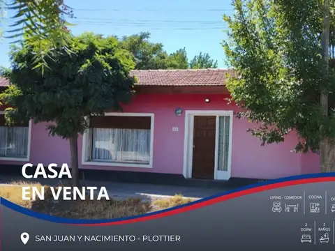 Casa  2 dorm + 6 Hab | PLOTTIER - APTO CREDITO