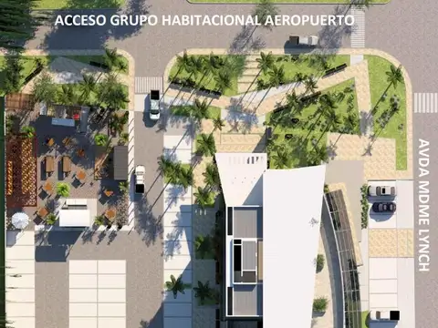 Avenida Madame Lynch esquina acceso a grupo habitacional aeropuerto al 0